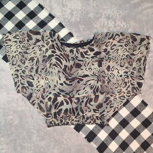 M | Bizz Girl | Sheer Dolman Twofer Top